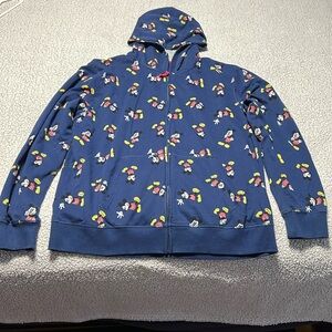 Disney Mickey Mouse Zip-Up Hood Sweatshirt 2XL